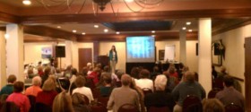 Dr. Pat presenting at Sp'Oiled in Oils 2011